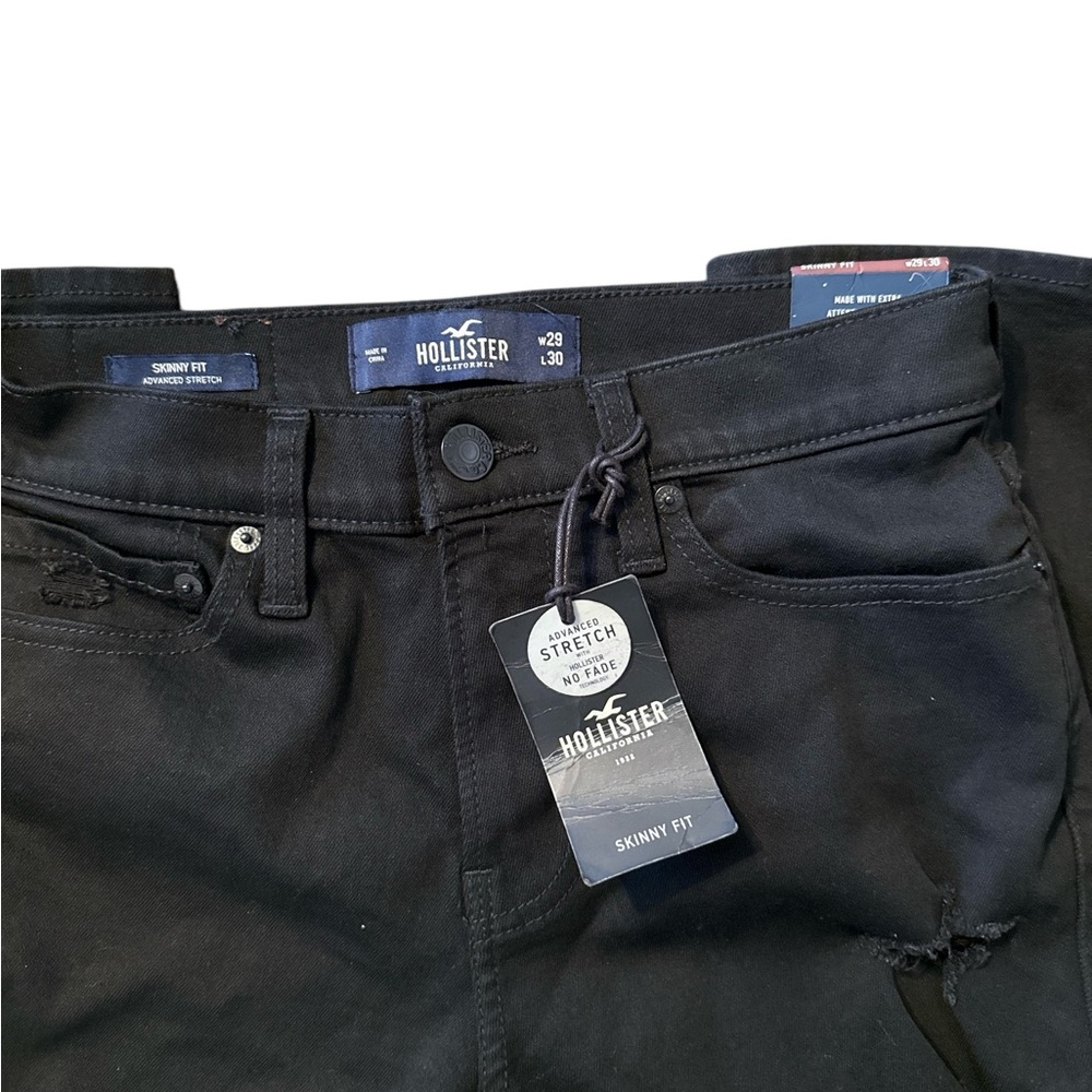 Hollister Black Skinny Jeans Smooth Denim